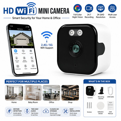 Window security camera 3mp - 2k,
