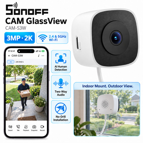 Sonoff window security camera - window,