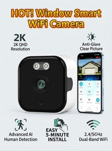 Window security camera wifi - camera,
