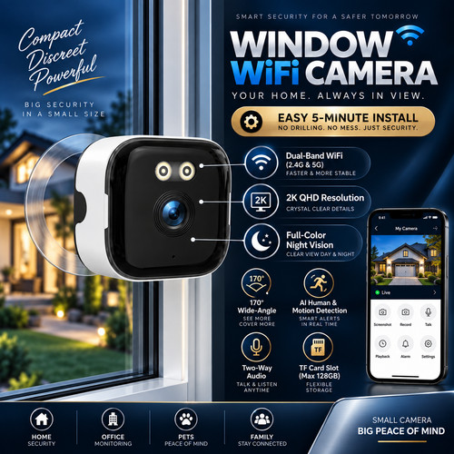 Window security camera - window,