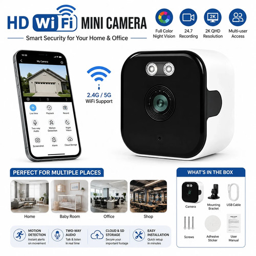 Window security camera 3mp - 2k,