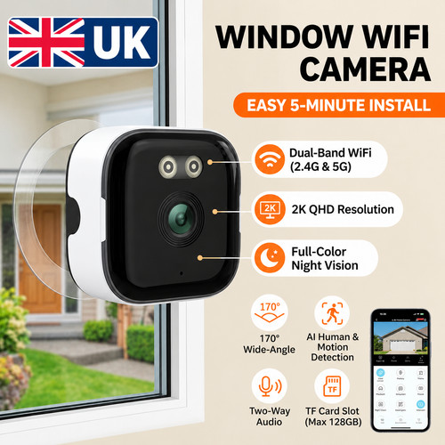 Window security camera wifi - window,